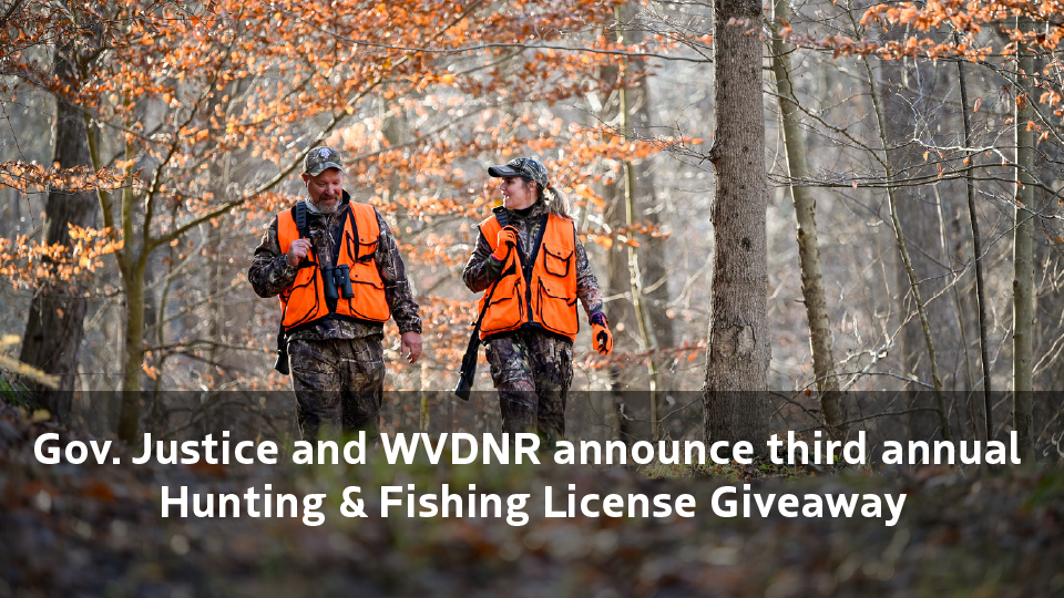Gov. Justice and WVDNR announce third annual Hunting & Fishing License
